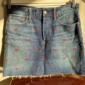 Polo Ralph Lauren denim Skirt with embroidered details size 30